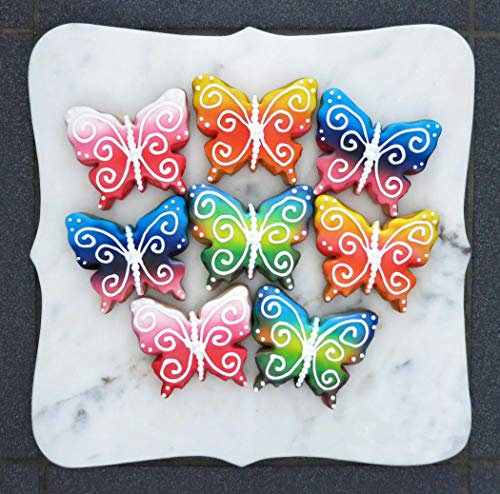 JasCherry Moldes de Silicona para Tartas, Chocolate, Caramelo, Jalea y Hielo - Mariposa