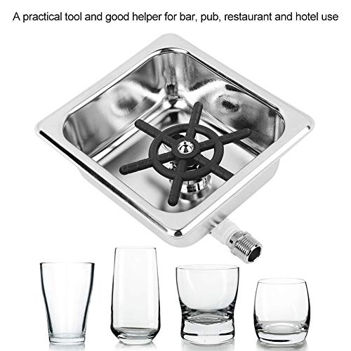 Jeffergarden Vaporizador Lanzador Rinser Lavadora automática de Vasos de Acero Inoxidable Limpiador de Vidrio Enjuague para Bar de Hotel Café Leche Taza de té