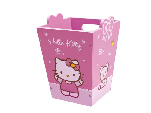 Jemini 711494 - Papelera de Madera, diseño de Hello Kitty