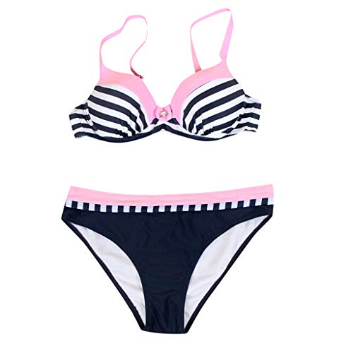 JERFER Mujer Conjunto de Bikini Acolchado Sujetador Push-up Traje de Baño Ropa de Playa