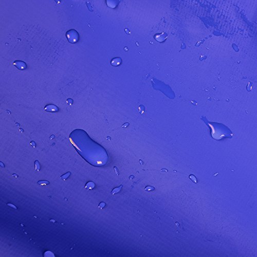 Jiyaru Delantal de PVC de Cocina,La Pesca Acuáticos Matadero Delantales Resistente al Agua 110 * 75 cm Azul