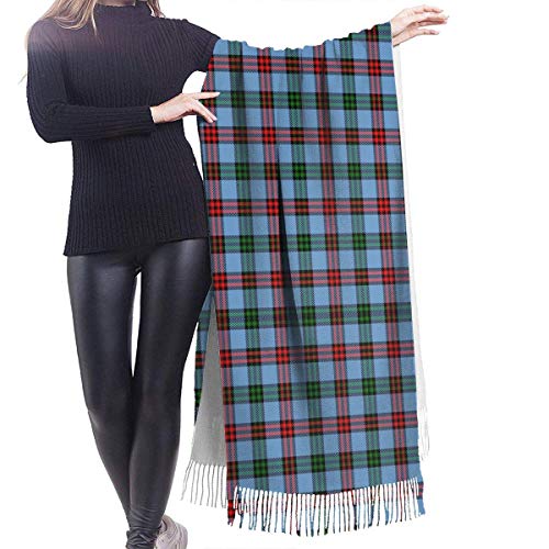 JJsister Bufandas de Mujer,Bufanda Chales para Mujer, Winter Warm Wrap Shawl Essex County Tartan Print Scarves Blanket Scarf For Women Men