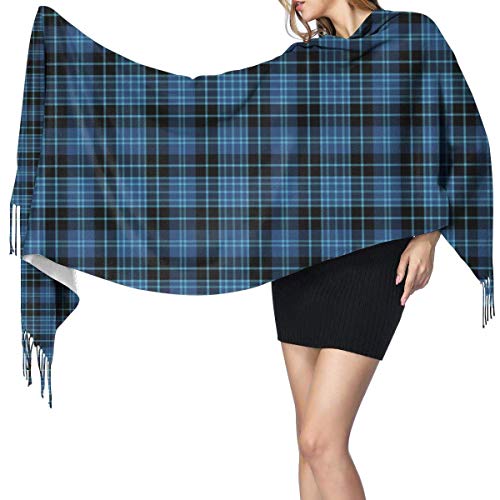 JJsister Bufandas de Mujer,Bufanda Chales para Mujer, Winter Warm Wrap Shawl Scottish Clergy Tartan Print Scarves Blanket Scarf For Women Men