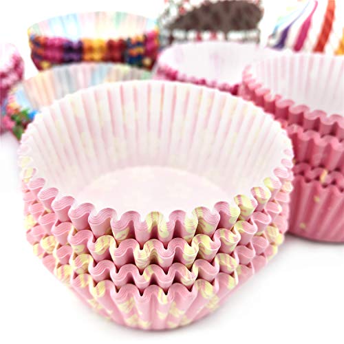 JJYHEHO 600 Piezas Moldes de Papel para Tartas Moldes de Horneado para Magdalenas y Muffins