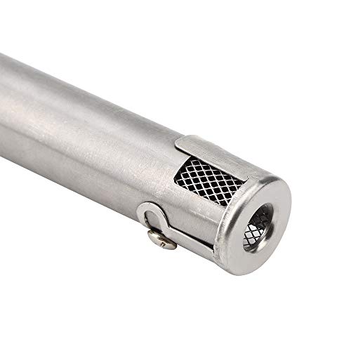 JNT 4pcs Universal Ajustable de Acero Inoxidable Parrilla de Gas de reemplazo Tubo Recto Tubo del Quemador de Picnic Accesorios Barbacoa (Color : Silver)