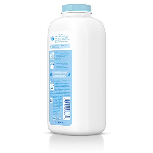 Johnson's Baby Powder, Pure Cornstarch with Aloe & Vitamin E 15 Ounce (425 g)