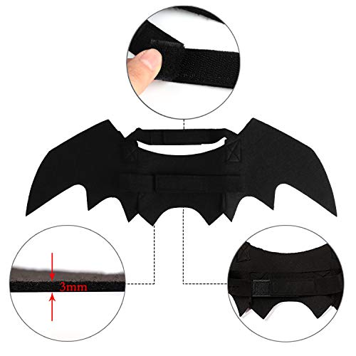 Joyibay Alas de Perro, Disfraz de Halloween para Perros Alas de Murciélago para Perros de Halloween Disfraces de Fiesta para Mascotas para Perros Fiesta Temática de Vacaciones de Halloween