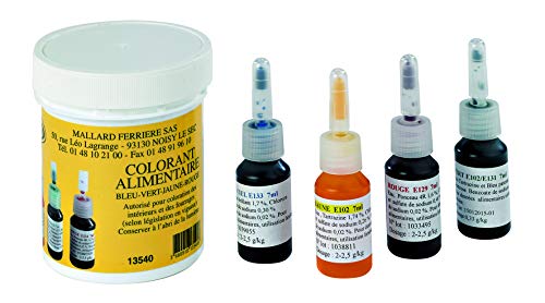 Juego de 4 Colorante Liquido Alimenticios.