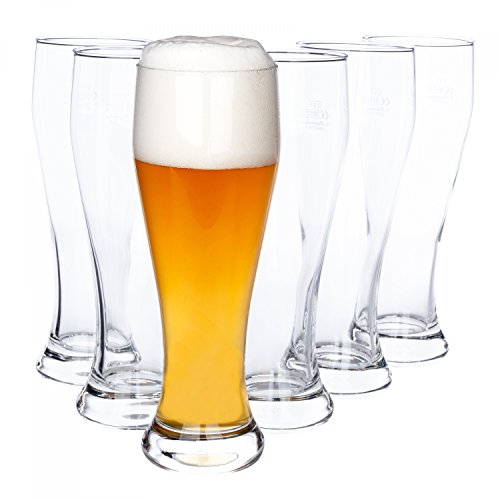 Juego de 6 vasos para cerveza de trigo „Bavaria“ 0,5L graduado