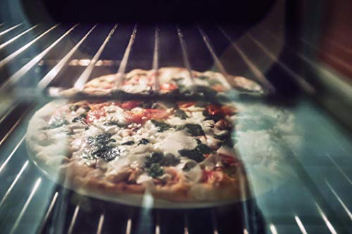 Juego de piedra de pizza profesional – piedra de cordierita, pizza y cortador. Perfecto para hornear pizza, pan o magdalenas