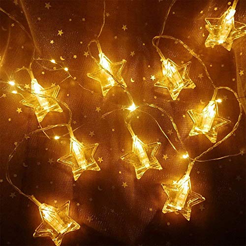 JuguHoovi Guirnalda de Luces Led para Fotos Clip Cadena de Luces LED 30 Fotoclips para Colgar Fotos Cadena Luces para Habitaciones,Bodas,Cumpleaños,Navidad Decoración