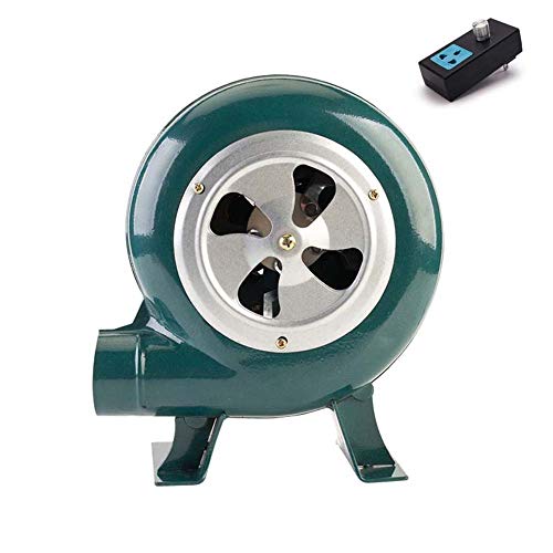 JXS 220V eléctrico Herrero Forja del Ventilador - con el gobernador - asador Chimenea Fan - Barbacoas soplador centrífugo,120W