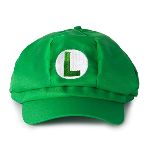 Katara Disfraz Super Mario Bros Niños / Adultos, Juego de 2 Gorras - Mario, Roja y Luigi, Verde