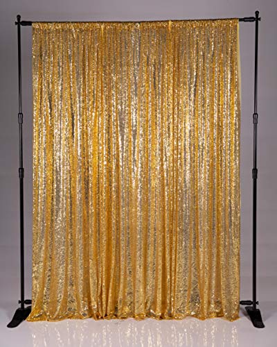 Kate Amarillo Dorado Fondo Fotografía Lentejuelas Photo Booth telón Fondo Lentejuelas Cortina Photo Booth Lentejuelas Tela Boda cumpleaños Christmas Decorations 4x7ft/1.25x2.2m
