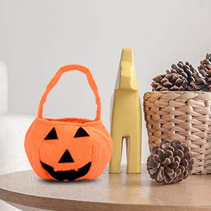 KATELUO Halloween Goodys Bolso,Calabaza Truco o Convite Bolso,Niños Caramelo Bolsa,Bolsa de Halloween - Bolsa emergente para Recoger Dulces,o galletas,Halloween para Niños Fiesta Decoración(3PCS)