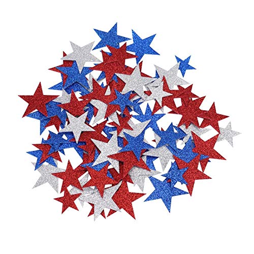 KATTERS Color Star Efecto Brillante Pegatinas de Pared Niños Habitaciones de bebés Dormitorio para la decoración del hogar Mezcla de Espuma Tricolor Adhesivo Adhesivo de Bricolaje