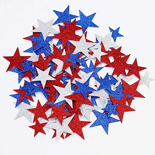 KATTERS Color Star Efecto Brillante Pegatinas de Pared Niños Habitaciones de bebés Dormitorio para la decoración del hogar Mezcla de Espuma Tricolor Adhesivo Adhesivo de Bricolaje