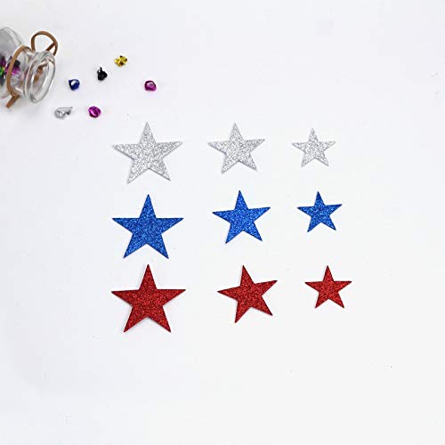 KATTERS Color Star Efecto Brillante Pegatinas de Pared Niños Habitaciones de bebés Dormitorio para la decoración del hogar Mezcla de Espuma Tricolor Adhesivo Adhesivo de Bricolaje
