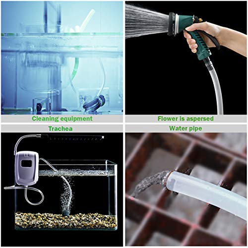 Kesote 16 mm (Diámetro Interior) x 20 mm (Diámetro Exterior) Tubo Flexible de PVC, Tubo Transparente de 2 Metros Ideal para Tanque y Acuario