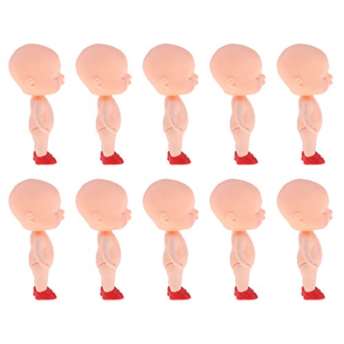 KESOTO 10 Unids Realista Muñeca Recién Nacida Durmiendo Mini Bebé Muñeca Desnuda Cuerpo Molde Baño