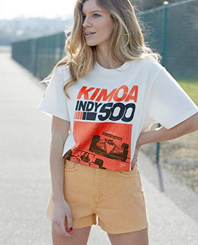 Kimoa Camiseta Indy 500 Blanca, Unisex Adulto, S