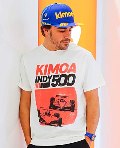 Kimoa Camiseta Indy 500 Blanca, Unisex Adulto, S