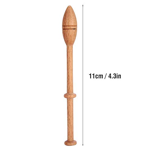 Kit de encaje de bolillos, herramienta de tejido de agujas de tejer artesanal portátil de 12 piezas de madera Artesanía francesa vintage antigua artesanal Herramientas de tejido de madera torneada