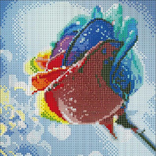 Kit de pintura de diamante 5D por números, diseño de rosas de colores con diamantes de imitación bordados, cuadros de punto de cruz, manualidades para decoración de la pared del hogar, 30 x 30 cm