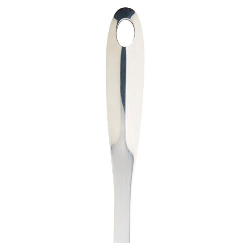 Kitchen Craft Colourworks - Paleta de Cocina con Cabeza de Nailon y Mango de Acero Inoxidable (38 cm), Color Rojo y Plateado