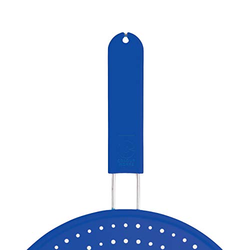 Kitchen Craft CWSPLATTERBLU Colourworks - Tapa antisalpicaduras de Silicona (28 cm), Color Azul