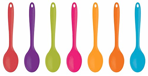 Kitchen Craft CWSPOONBLU Colourworks - Cuchara de silicona para cocinar (27 cm), color azul