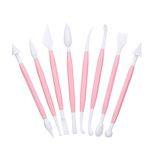 Kitchen Craft Estacas para Modelar Decorar, Rosa, 9.2x25.3x3 cm