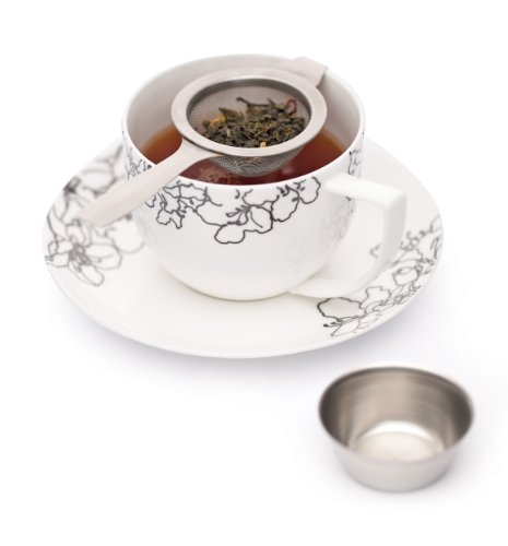 Kitchen Craft Le'Xpress - Colador de té con Soporte, en Acero Inoxidable