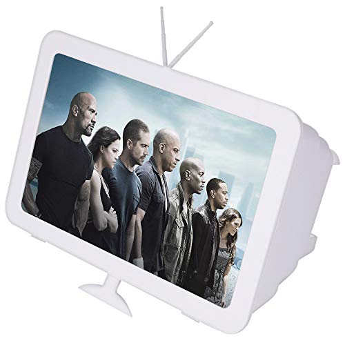 Kitchen-dream 10 Pulgadas Lupa de Pantalla para movil 3D HD Plegable Pantalla Amplificador Smartphone Proteger los Ojos ampliador de Pantalla Soporte de teléfonos para Todos los Smartphones