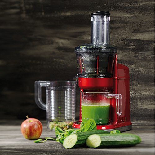 KitchenAid 5KVJ0111EOB - Exprimidor eléctrico, 80 rpm. 250 W, color negro
