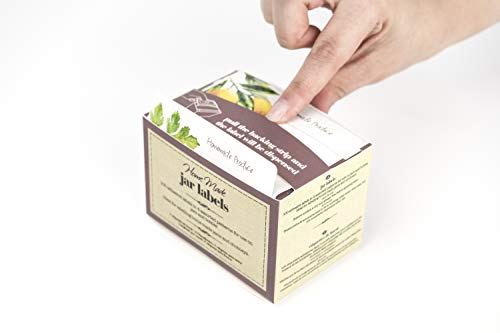 KitchenCraft KCHMILLUSLAB - Etiquetas para mermelada, color blanco y negro