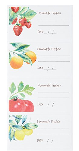 KitchenCraft KCHMILLUSLAB - Etiquetas para mermelada, color blanco y negro