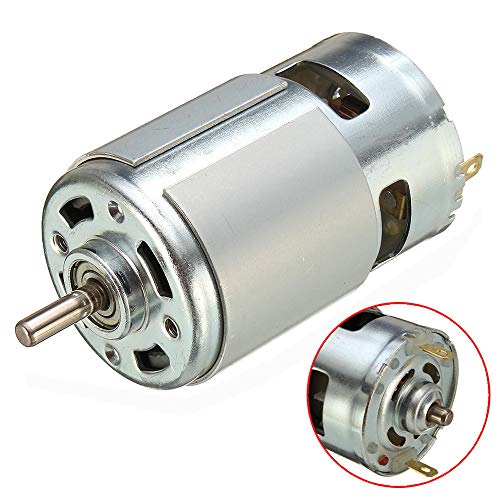 KKmoon 775 DC 12V-36V 3500-9000RPM Rodamiento de Bolas del Motor Gran par de Torsión Alta potencia Bajo Ruido DC Accesorios del motor Suministro Eléctrico