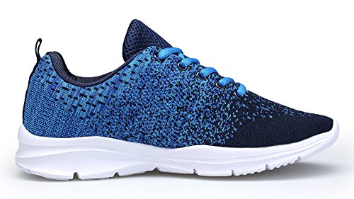 KOUDYEN Zapatillas Deportivas de Mujer Hombre Running Zapatos para Correr Gimnasio Calzado Unisex,XZ746-W-blue-EU35