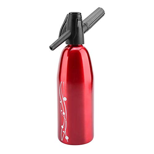KSTE Soda Fabricante 1 PC de Manual casero de Soda Máquina de Agua, Frutas carbonatadas Bricolaje Botella Bebidas de Zumo Maker (Negro y Rojo)