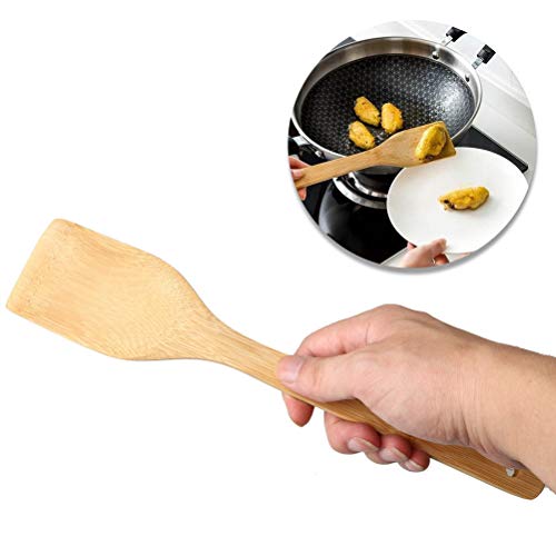 Kuou - Juego de utensilios de cocina de madera de bambú (6 piezas)