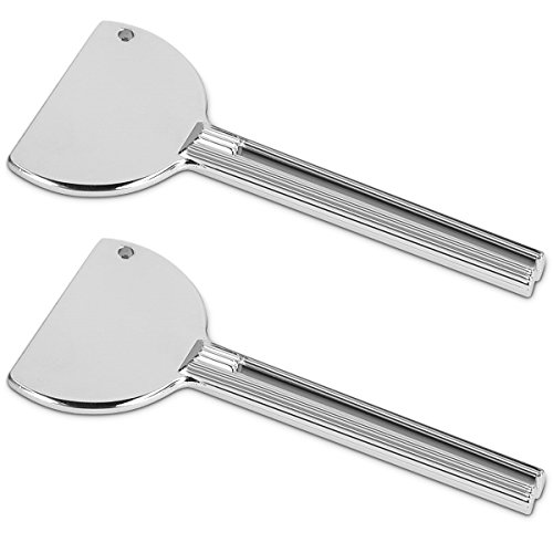 kwmobile 2x Exprimidor de tubos metálico - Apretadores de pasta de dientes pegamento o pintura - Exprime tubo de plástico metal y aluminio