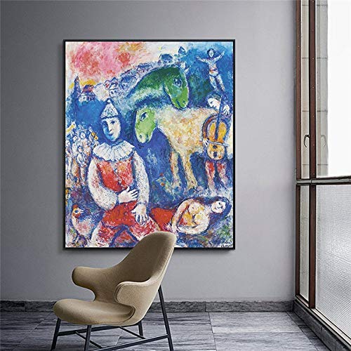 KWzEQ Imprimir en Lienzo Pintura Abstracta modernposter y decoración para Sala de estar70x90cmPintura sin Marco