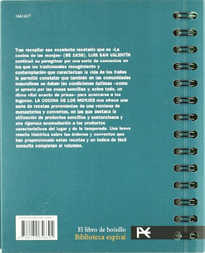 La cocina de los monjes (El Libro De Bolsillo - Biblioteca Espiral)
