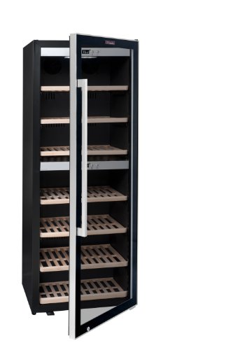 La Sommelière ECS135.2Z - Enfriador de vino (Independiente, Negro, Plata, Negro, 6 estanterías, 1 puerta(s), Transparente)