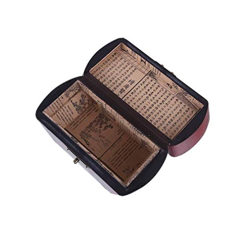lachineuse - Caja de Madera de diseño Oriental (Aspecto de Cuero