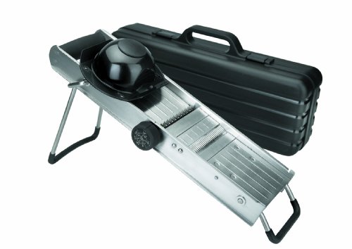 Lacor - 60357 - Mandolina Con Protector y Cuchillas Giratorias Inox.