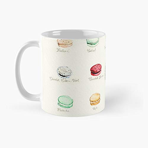 Lad.uree Mac.arons Flavor Menu Classic Mug Birth-day Holi-day Gift Drink Home Kitchen