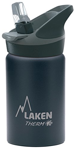 Laken Jannu Botella Térmica Acero Inoxidable 18/8 y Doble Pared de Vacío, Unisex adulto, Negro, 750 ml