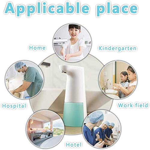 LAOPAO Dispensadores de Jabón, Sensor Dispensador de Jabón Automático Espuma Dispensador Espuma sin Contacto Dispensador de Manos 240ml para Baño Cocina